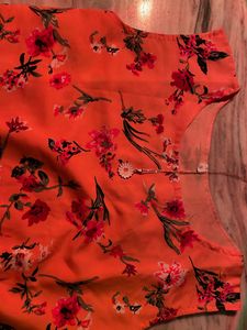 Orange Midi Dress