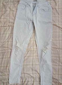 Light Blue Distressed Jeans