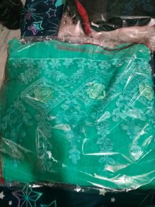 Elegant Sea Green Embroidered Saree