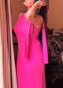 Elegant Pink Maxi Dress