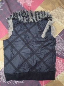 Faux Fur Trim Vest