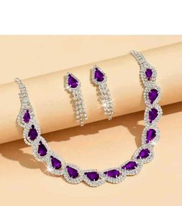 purple Jewellery set...