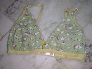 Cute Cat Print Cotton Bra