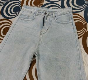 Light Wash Wide Leg Jeans Unisex