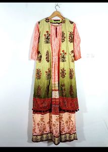 Floral Kurta &amp; Jacket Never Used Fixed Price