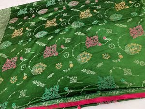 Elegant Green Silk Saree