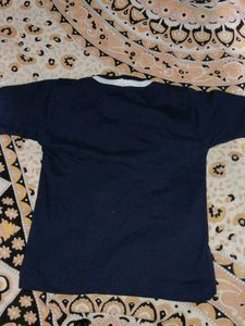 Baby Boys Dark Blue T Shirt.Small Size . Cotton