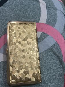 Embellished Gold Evening Clutch