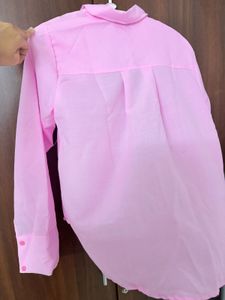 Stylish Pink Oversized Shirt