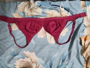 Comfortable Maroon Bra
