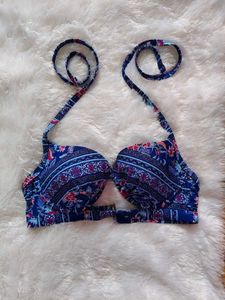 Boho Floral Print Bikini Top