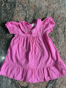 Cute Pink Puff Sleeve Dress