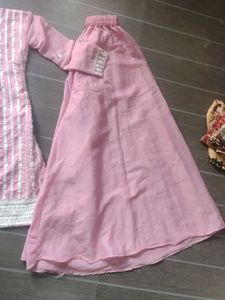Pink Embroidered Kurta Set