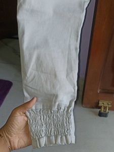 Light Grey Cargo Style Pants