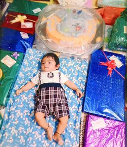 Adorable Plaid Baby Romper