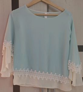 Blue Top By Iti