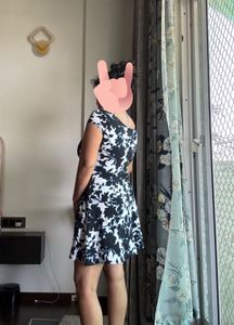 Floral Cap-Sleeve Skater Dress