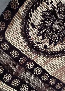 Unused Floral Sofa Cover | Brown | 1 Pc