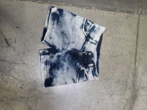 Acid Wash Denim Shorts
