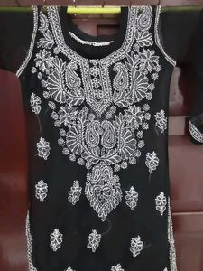 Black Embroidered kurta
