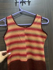 Brown Sleeves Top for Ladies