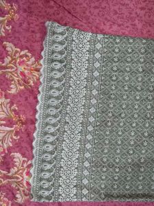 Women's Grey Embroidered Kurta