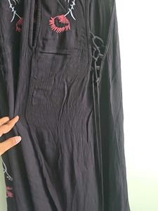 Bohemian embroidered beach cover-up