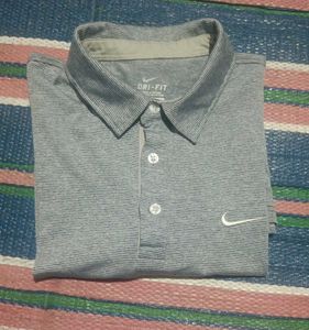 Grey Nike Polo Shirt