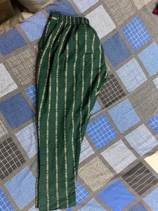 Green Striped Trousers