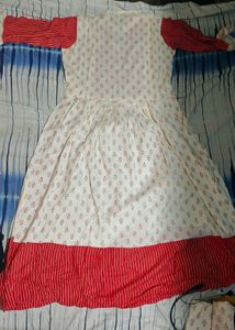 Yellow &amp; White&amp;Red Dress