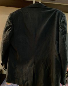 Classic Pinstripe Double-Breasted Blazer