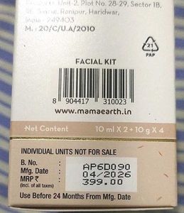 Mamaearth Rice Facial Kit