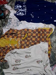 set of 4 teen kurte 1 frock