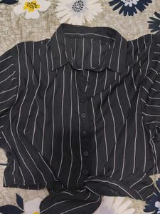 Striped Button-Down Shirt