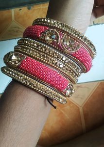 Heavy Kade Sets Pink And Golden Color