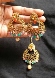 Gold Tone Ethnic Jewellery Set