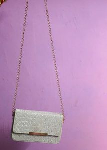 Sparkly Silver Clutch