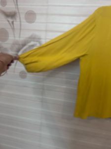 Mustard yellow casual top from Van Heusen