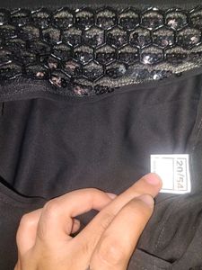Sparkling Black Abaya with dupatta