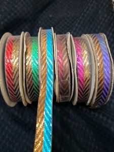 combo of 6 fancy Lace Trim Ribbon Collection