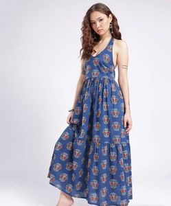 Bohemian Print Maxi Dress