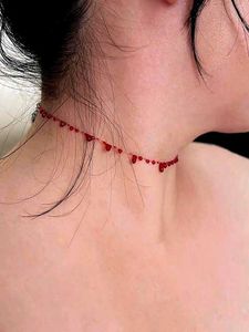 Red Blood drop necklace