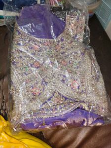 New of shop Embroidered Purple Lehenga Choli