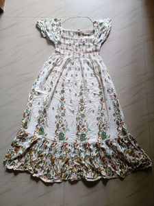 Boho Floral Smocked Maxi Dress
