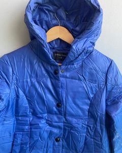 Cool INSTAGRAMABLE Blue Fashion Crop Puffer Jacket