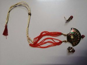 Elegant Meenakari Necklace &amp; Earring Set
