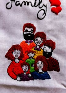 Family Hoop Embroidery Design