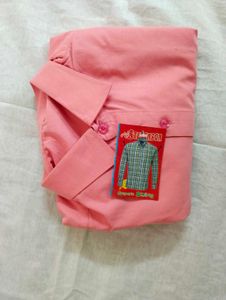 Coral Pink Collared Shirt