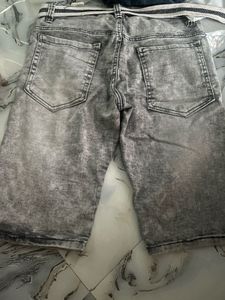 Men's Acid Wash Denim Shorts