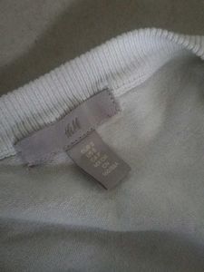 H&M white cardigan